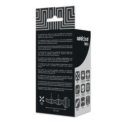 AVHENGIGHETSLEKE - ANAL SEXUELL PLUGG 12 CM SVART