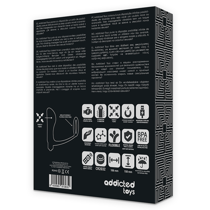 AVHENGIG LEKETØY - PENISRING MED FJERNKONTROLL ANALPLUGG SVART OPPLADBAR